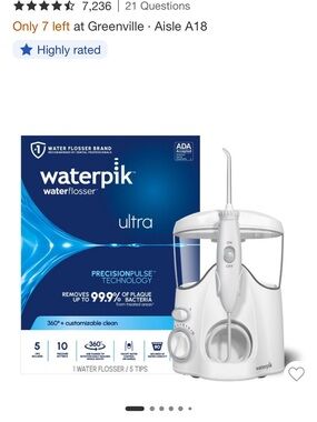 Waterpik Ultra Water Flosser - White
